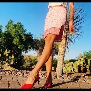 VINTAGE 90’s PAISLEY PINK SKIRT